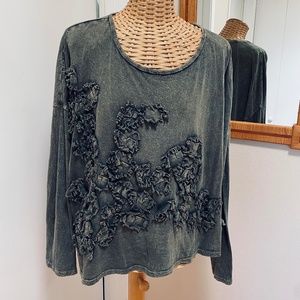 Krista Larson Anemone Crop T-Shirt Long Sleeve